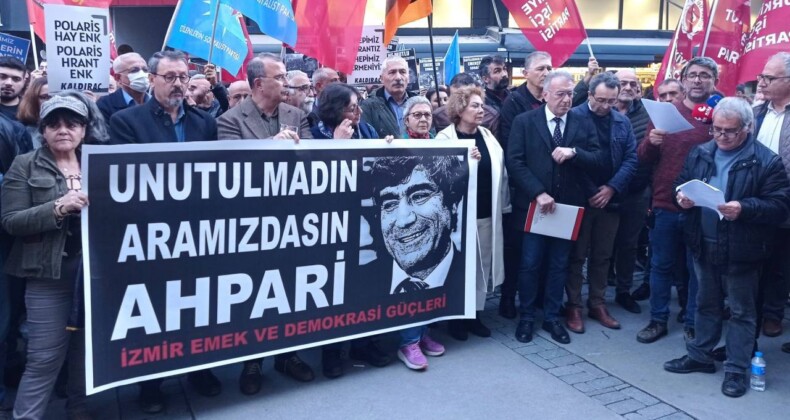 Hrant Dink İzmir’de anıldı: “Kardeşliğin egemen olduğu ülkeye inşa edeceğiz”