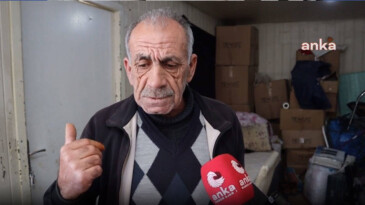 Konteynere sığmayan depremzede ailede baba dışarda kaldı