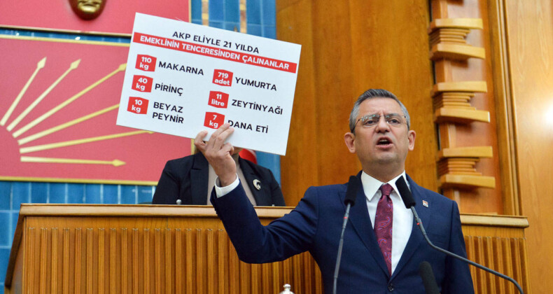 Özgür Özel, kalem kalem anlattı: AKP iktidarı 20 yılda emeklinin cebinden ne çaldı?