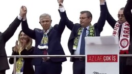 Özgür Özel, Mansur Yavaş ve Erdal Beşikçioğlu bir arada