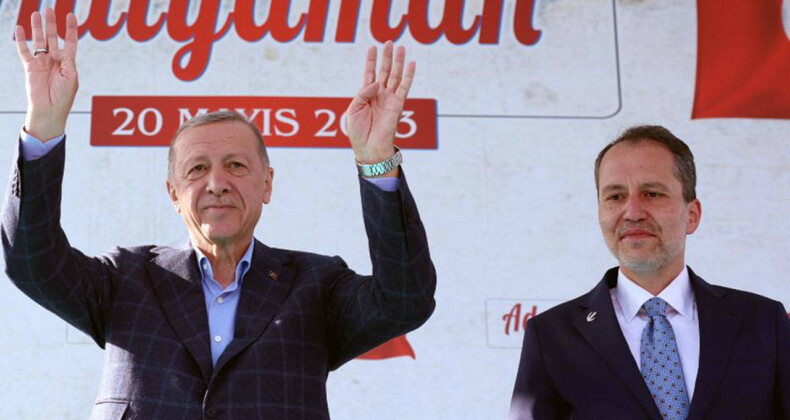 Yeniden Refah’ın seçim sloganında Erdoğan detayı
